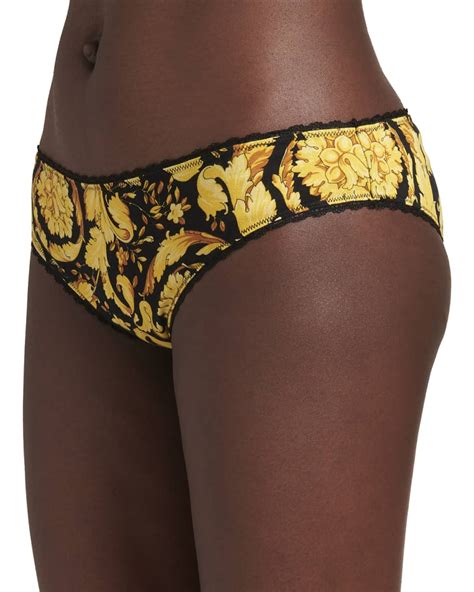 Versace Barocco Print Bikini Briefs Neiman Marcus