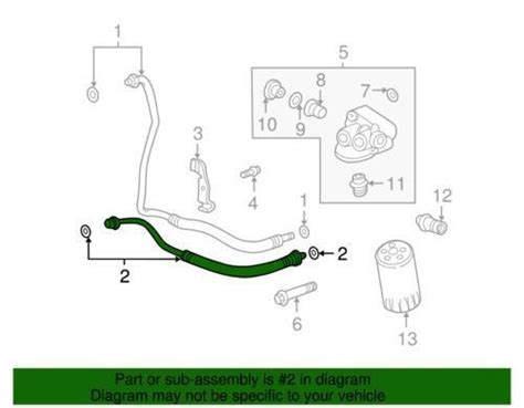 Genuine Gm Cadillac Pontiac Engine Oil Cooler Outlet Hose Kit