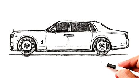 How To Draw A Rolls Royce Phantom YouTube