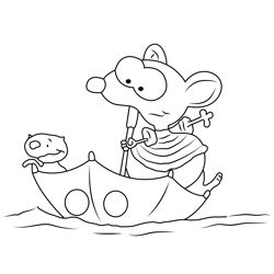 Toopy and Binoo Coloring Pages for Kids Printable Free Download - ColoringPages101.com