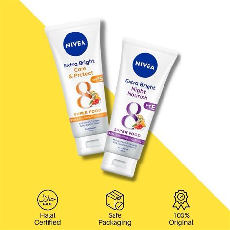 Jual NIVEA Extra White Body Serum Care Protect Night Nourish Serum