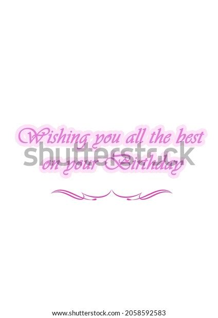 Wishing You All Best On Your Stock Illustration 2058592583 | Shutterstock