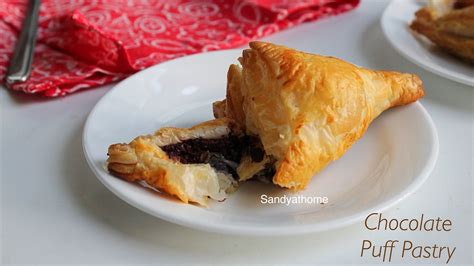 Chocolate Puff Pastry Recipe Chocolate Puffs Sandhyas Recipes