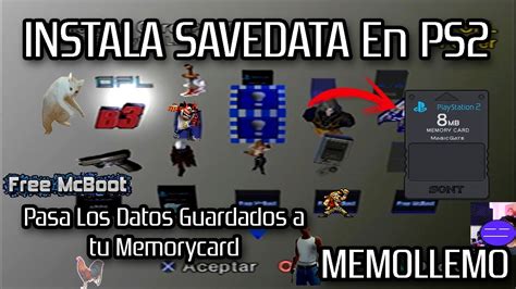 Como Instalar Save Datas En La Memory Card Partidas Guardadas En Ps