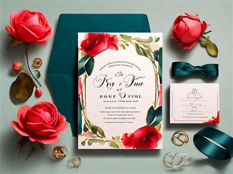 Plantillas De Invitaciones De Boda Descarga Gratuita Imagen Premium