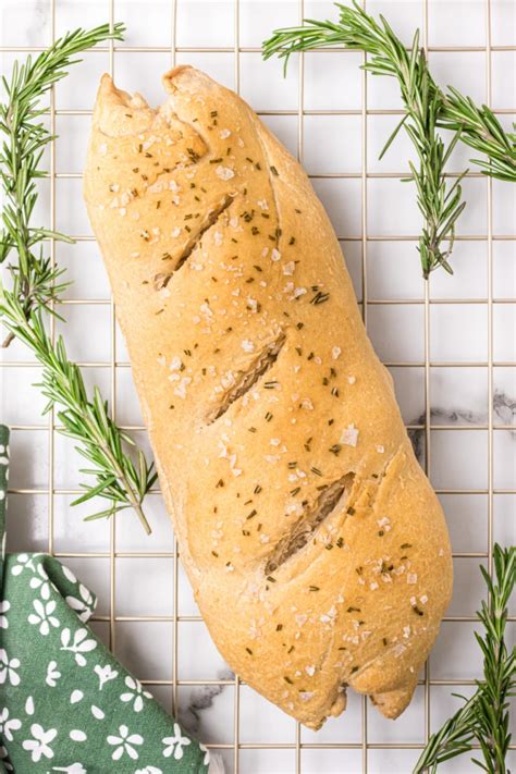 Rosemary Sea Salt Italian Bread - Recipe Girl