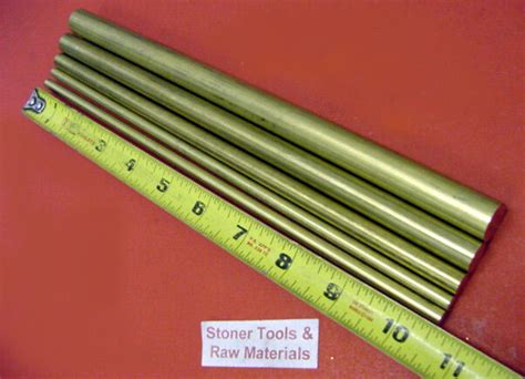 5 Pieces 143812and 58 360 Brass Solid Round Rod 105 Long Bar Stock New Ebay