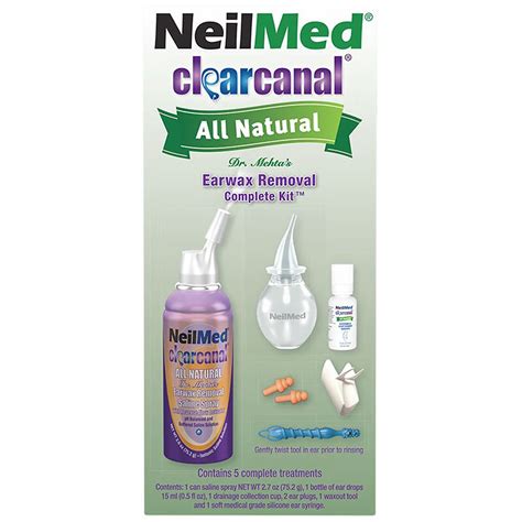 Neilmed Clearcanal Natural Ear Wax Removal Kit Walgreens