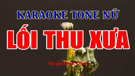 L I Thu X A Karaoke Tone N Youtube