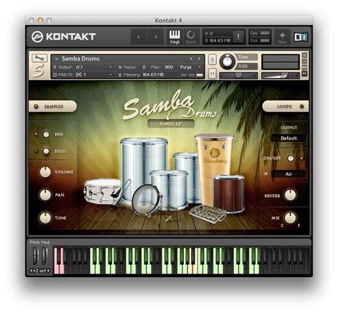 Samba Drums percussion library for Kontakt by Wavesfactory