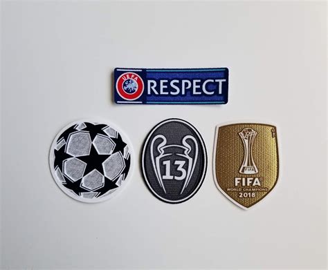 Uefa Champions League Real Madrid Set Soccer Patch Trophy