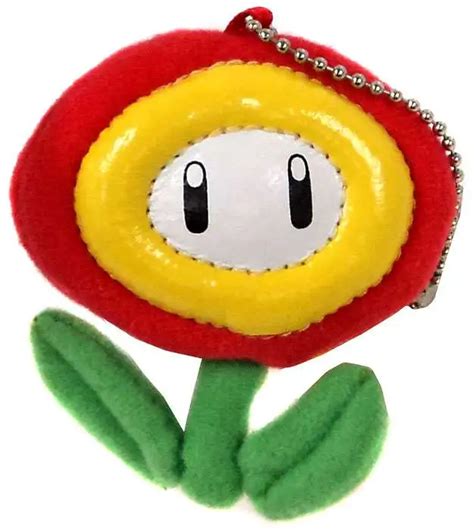 Super Mario Bros. Fire Flower Plush Keychain BanPresto - ToyWiz