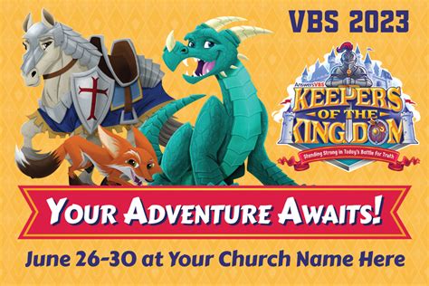 Custom Vbs Postcards Keepers Of The Kingdom Vbs Pckng006