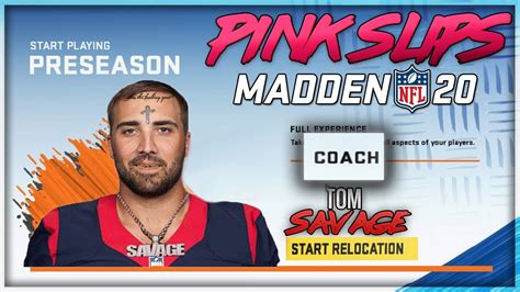 Craziest Madden Franchise Series Is Back Madden Pink Slips