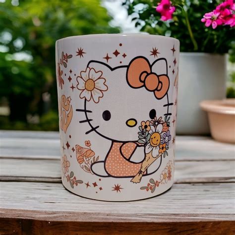 Hello Kitty Mug Hello Kitty Cup Sublimation Mug Coffee Cup Tea Cup Perfect For Ts Etsy