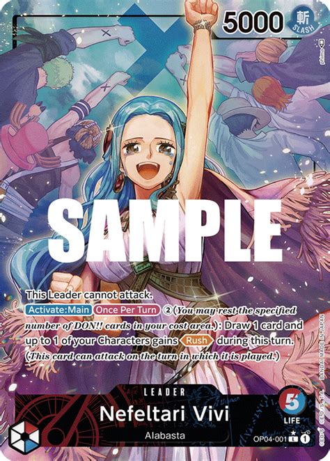 OPTCG Products OP04 001 P1 Nefeltari Vivi