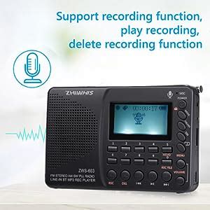 Amazon Zhiwhis Portable Bluetooth Radio Fm Am Shortwave Radios