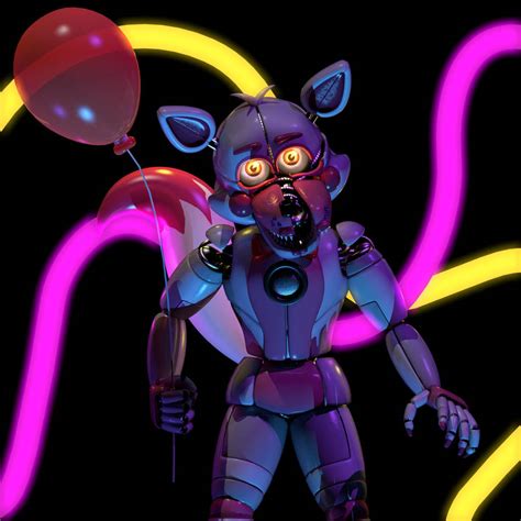 Fnaf C4d Funtime Foxy Render By Slyfoxx42 On Deviantart