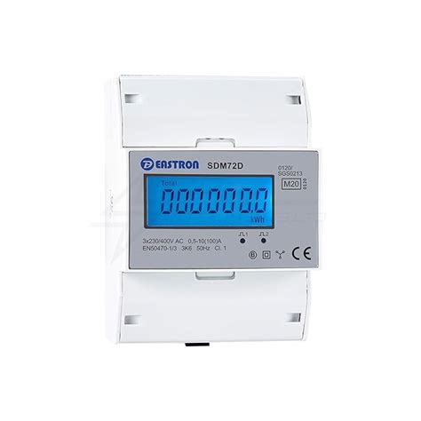 Buy SDM72D Three Phase Electric Energy Meter 100 KWh Din Rail