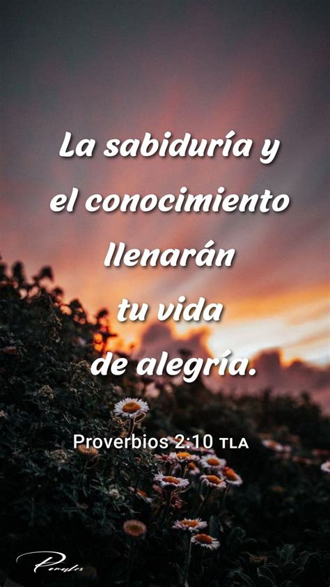 Proverbios 2 10 ᴛʟᴀ en 2024 Sabiduria de dios Palabra de dios biblia