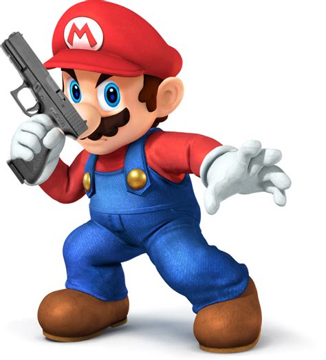 Mario with a gun by thatsmashguy on DeviantArt