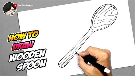 How To Draw Wooden Spoon Youtube