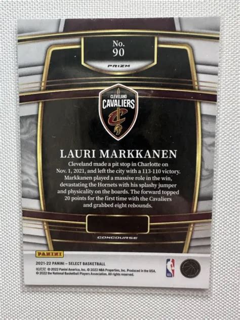 Panini Select Lauri Markkanen Orange Flash Prizm Cavaliers