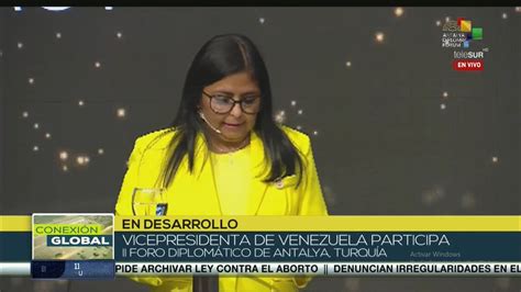 Telesur Tv On Twitter Envivo Vicepresidenta De Venezuela