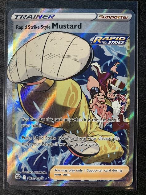 Pokemon Tcg Brilliant Stars Tg Tg Rapid Strike Mustard Full Art