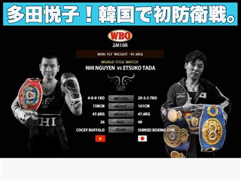 Wbo女子世界ミニマム級タイトル戦 ボクシングモバイル