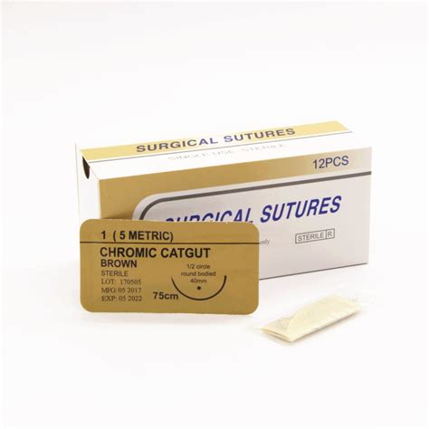 CHROMIC CATGUT ABSORBABLE SURGICAL SUTURES AM 212 CC Apicalmed