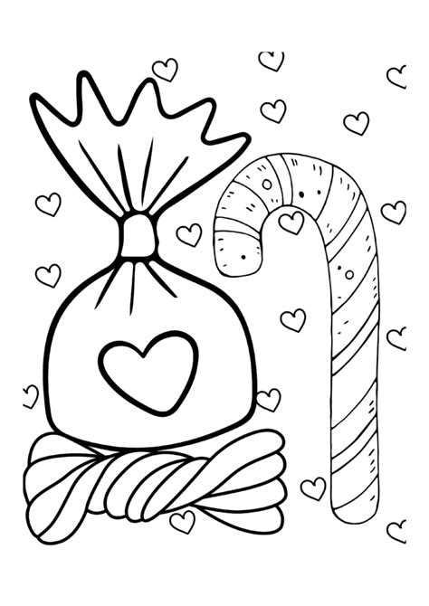 Sweet Candy Coloring Pages I Fun For Kids And Adults