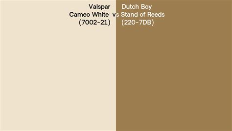 Valspar Cameo White 7002 21 Vs Dutch Boy Stand Of Reeds 220 7DB