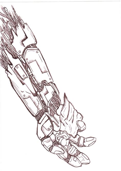 Robot Hand Drawing At Getdrawings Free Download