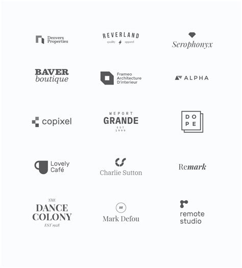 15 Free Minimal Logo Template On Behance