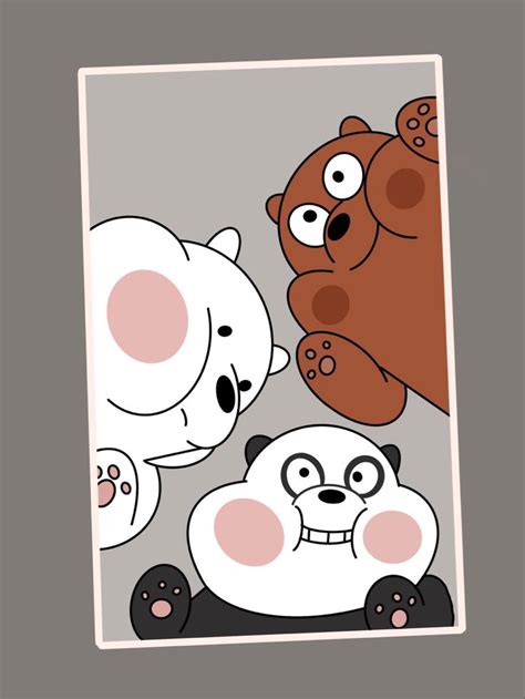 We Bare Bears Dibujos Bonitos Pandas Animados Lienzos Pintados