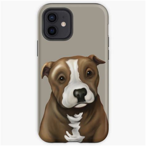 Tan And White Staffordshire Bull Terrier Iphone Case For Sale By