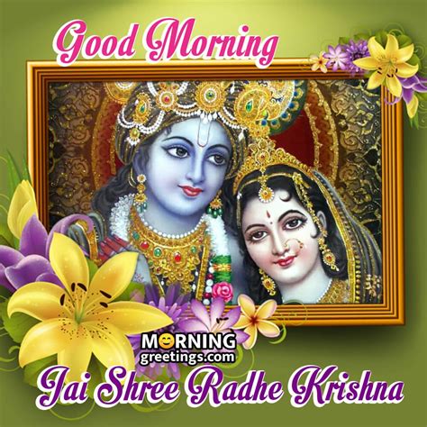 Good Morning Radha Krishna Images Jai Radhe Krishna Morning Greetings