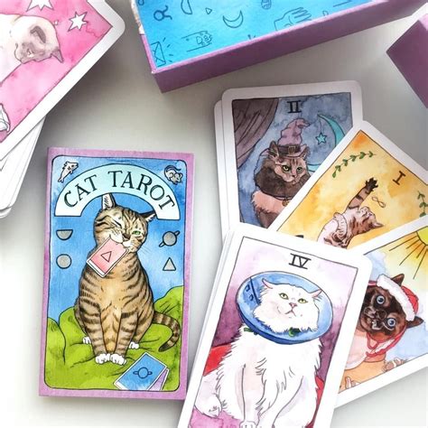 Cat Tarot Etsy