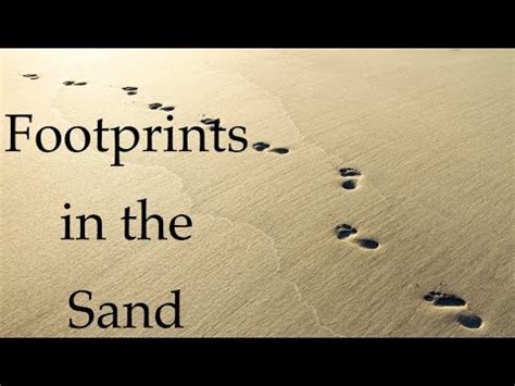 Footprints In The Sand God S Love YouTube