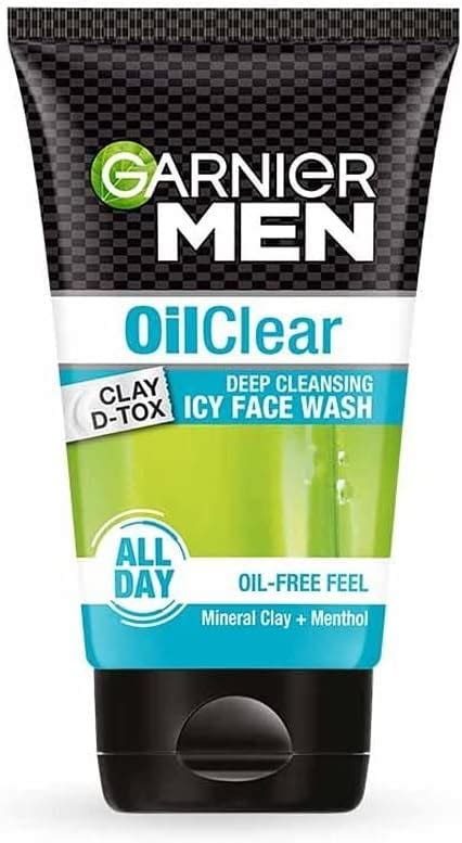 Garnier Men Oil Clear Clay D Tox Deep Cleansing Icy Face Wash Gm