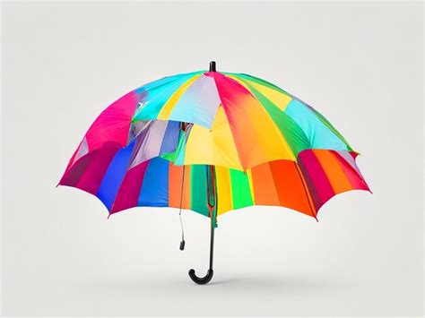 Guarda chuva vintage coloridas gotas de água desenhar linhas