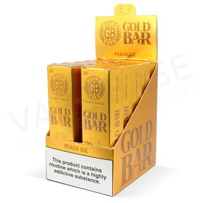 Peach Ice Gold Bar Disposable Vape Gold Bar Disposable Vape Vape