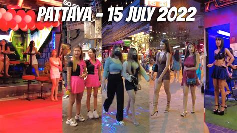 Pattaya Walking Street 4k 15 July 2022 Youtube