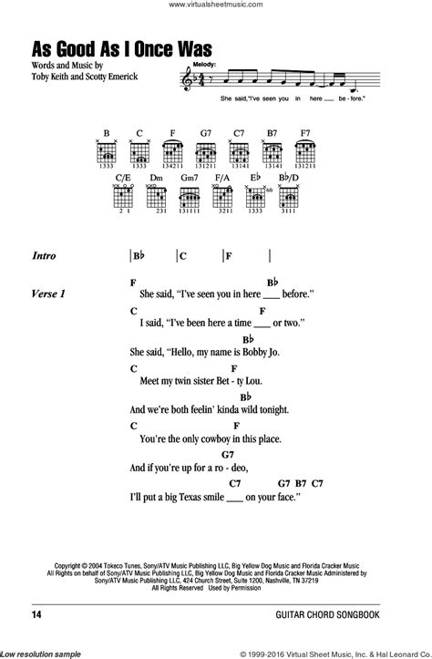 Toby Keith Guitar Chords