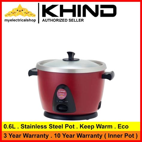 Khind Anshin Rice Cooker L Rc Rc M Stainless Steel Pot