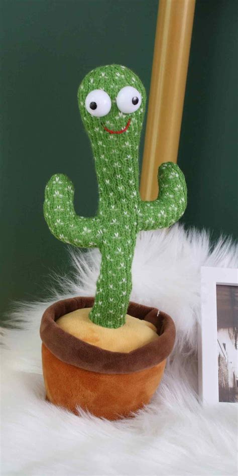 Dancing Cactus Toy With Talk Back Repeat Mimic And Speak Option Artofit