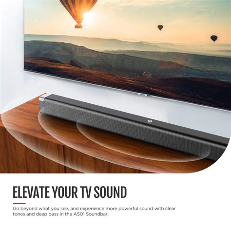 Bomaker Soundbar 37 Inch Sound Bar For Tv 120db Bluetooth Soundbar With Built In Subwoofer