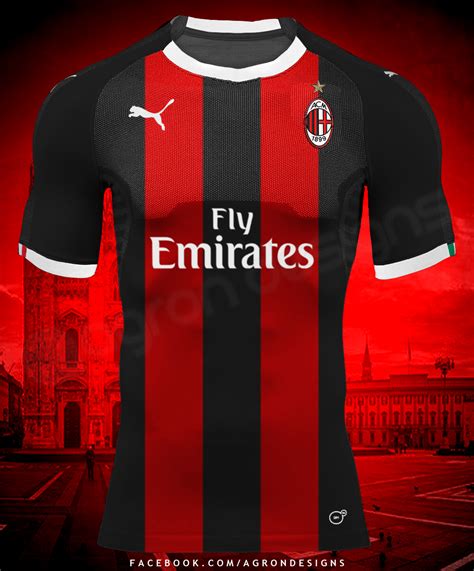 Puma Ac Milan Home Kit Concept