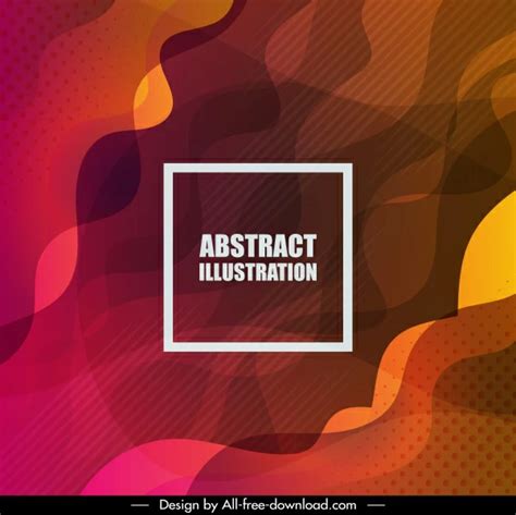 Abstract Background Templates Modern Colored Curves Decor Vectors